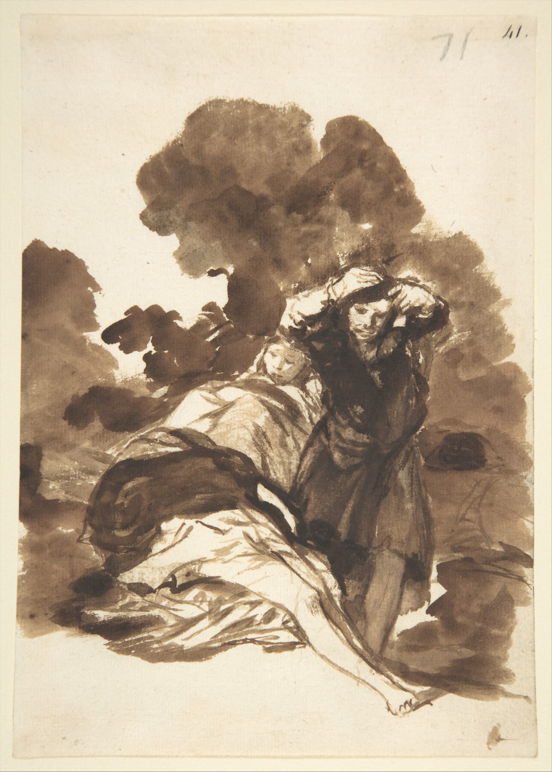 Figures waking from sleep, Goya, ca. 1812–20 · 메트로폴리탄 미술관