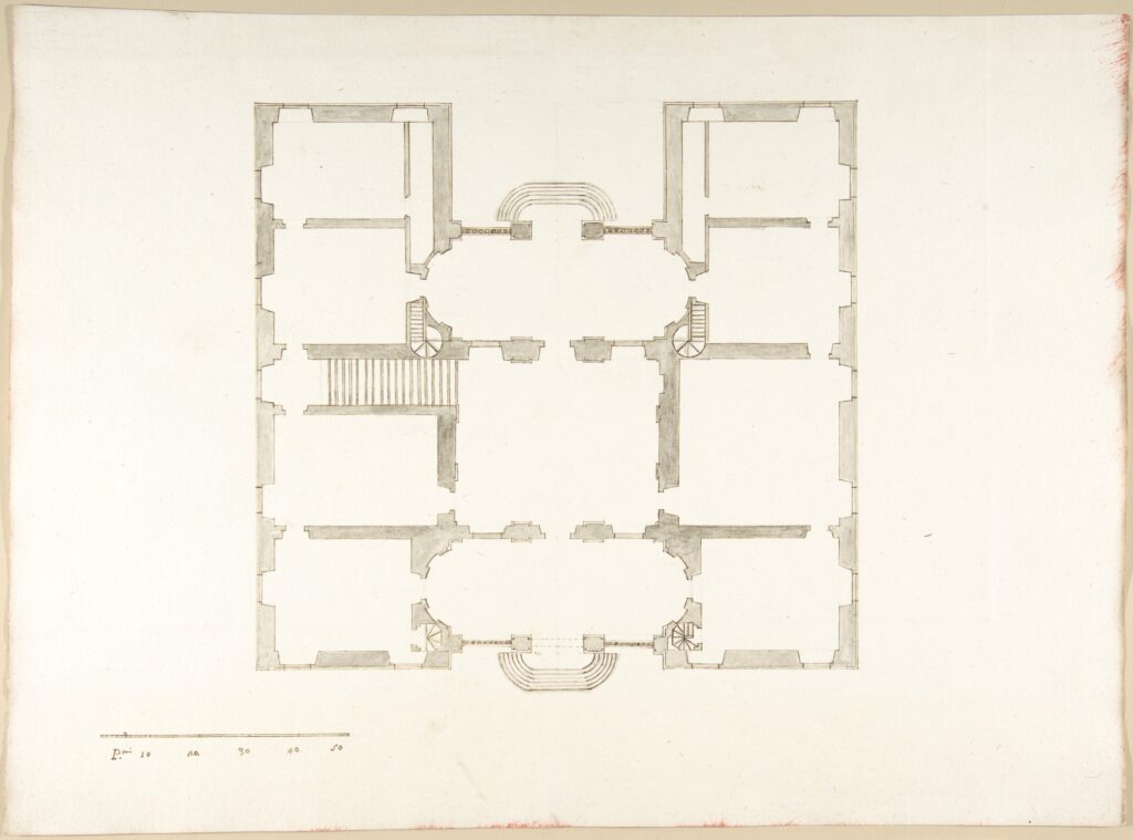 Plan, Pietro Paolo Coccetti (Cocchetti) · 메트로폴리탄 미술관 소장품