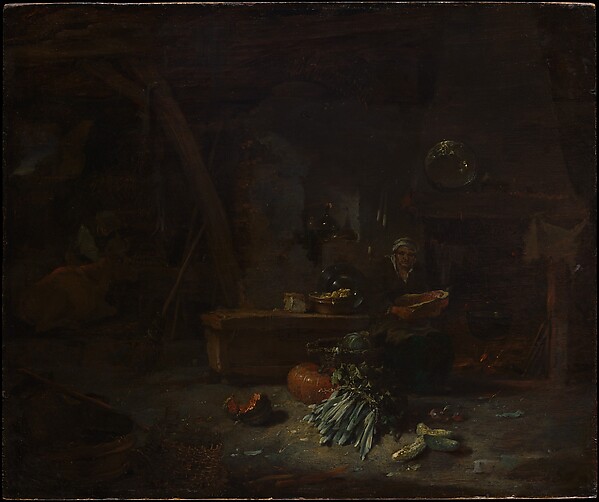 Interior of a Kitchen — Willem Kalf, ca. 1642–44