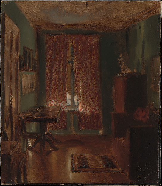 The Artist's Sitting Room in Ritterstrasse — Adolph Menzel, 1851