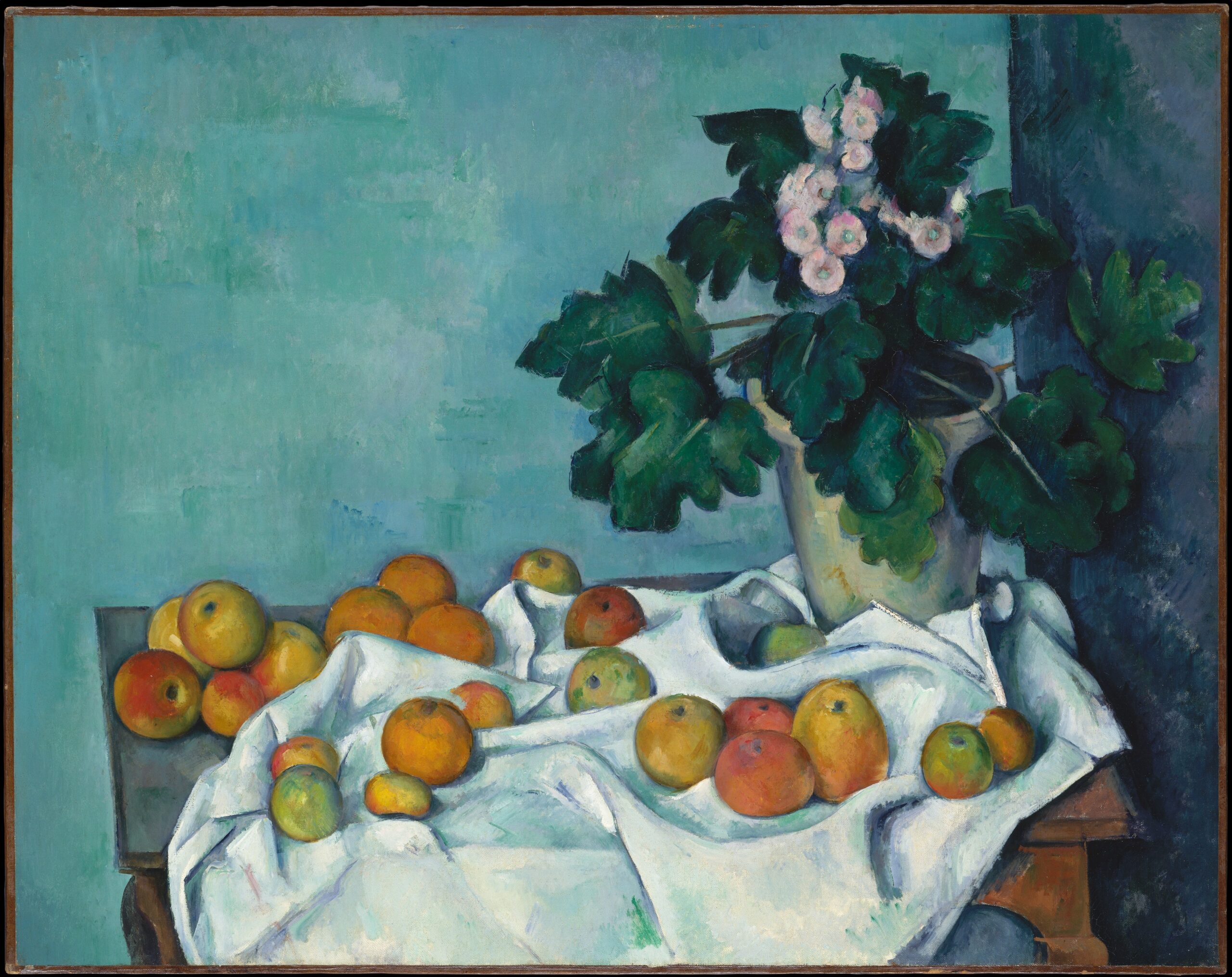 Still Life with Apples and a Pot of Primroses · 메트로폴리탄 미술관
