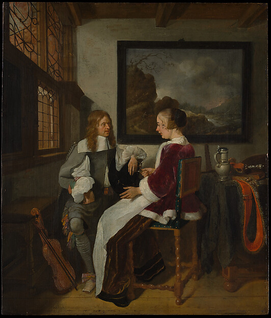 Sentimental Conversation, Quirijn van Brekelenkam · 메트로폴리탄 미술관 소장품