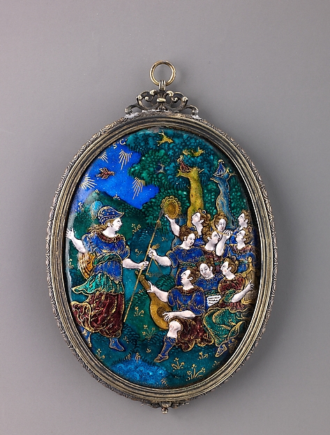 Mirror; Minerva Visits the Muses on Mount Helicon, Suzanne de Court · 메트로폴리탄 미술관 소장품