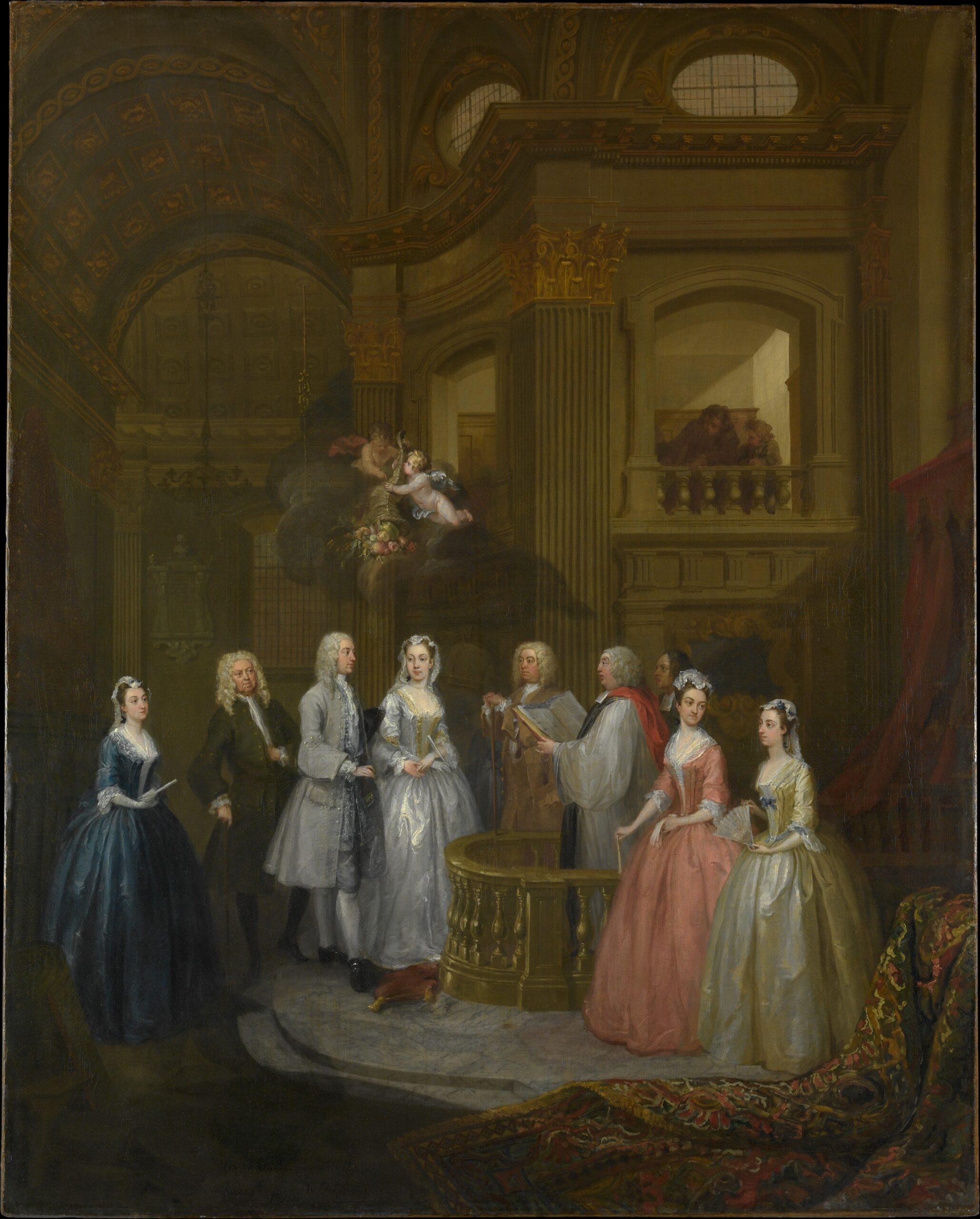 The Wedding of Stephen Beckingham and Mary Cox, William Hogarth · 메트로폴리탄 미술관 소장품