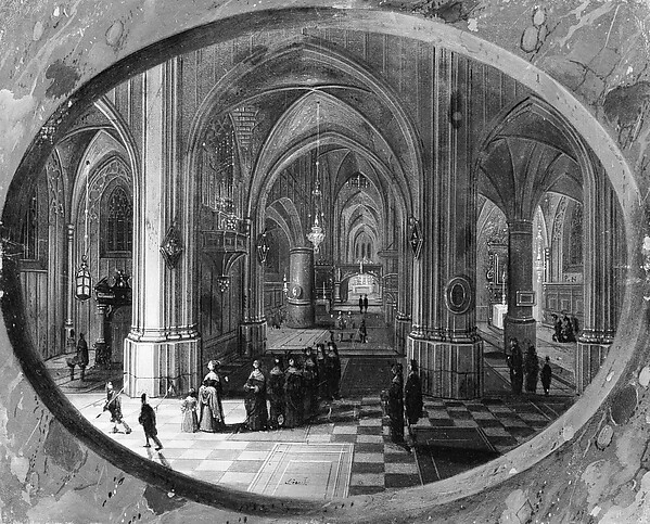 Interior of a Gothic Church at Night, Pieter Neeffs the Elder · 메트로폴리탄 미술관 소장품