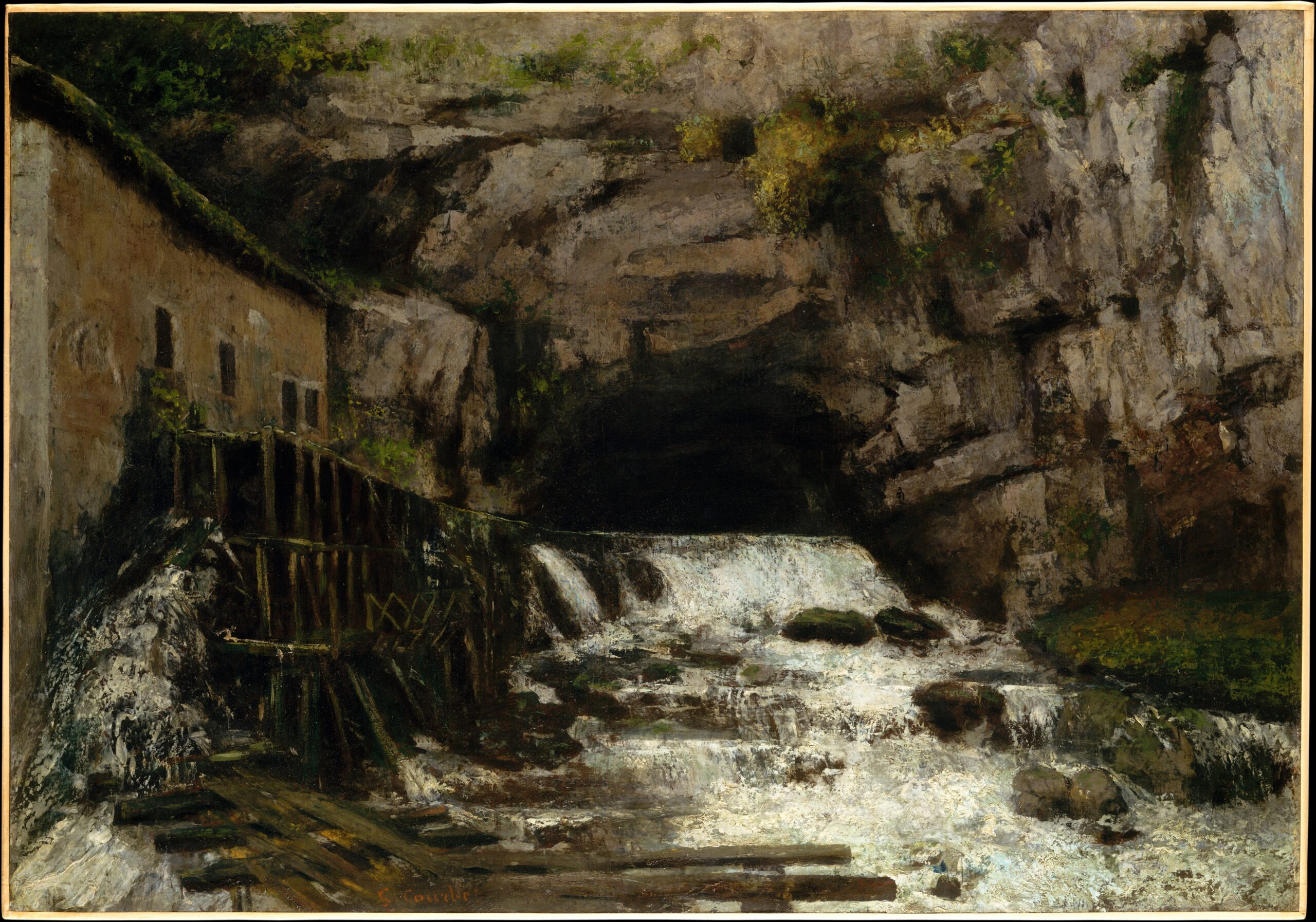 루 강의 수원 — Gustave Courbet
