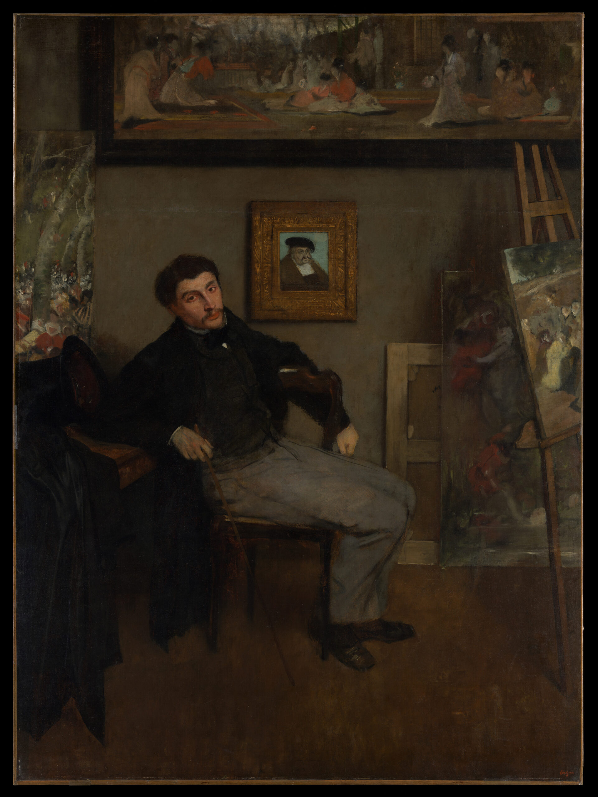제임스 티소의 초상 — Edgar Degas