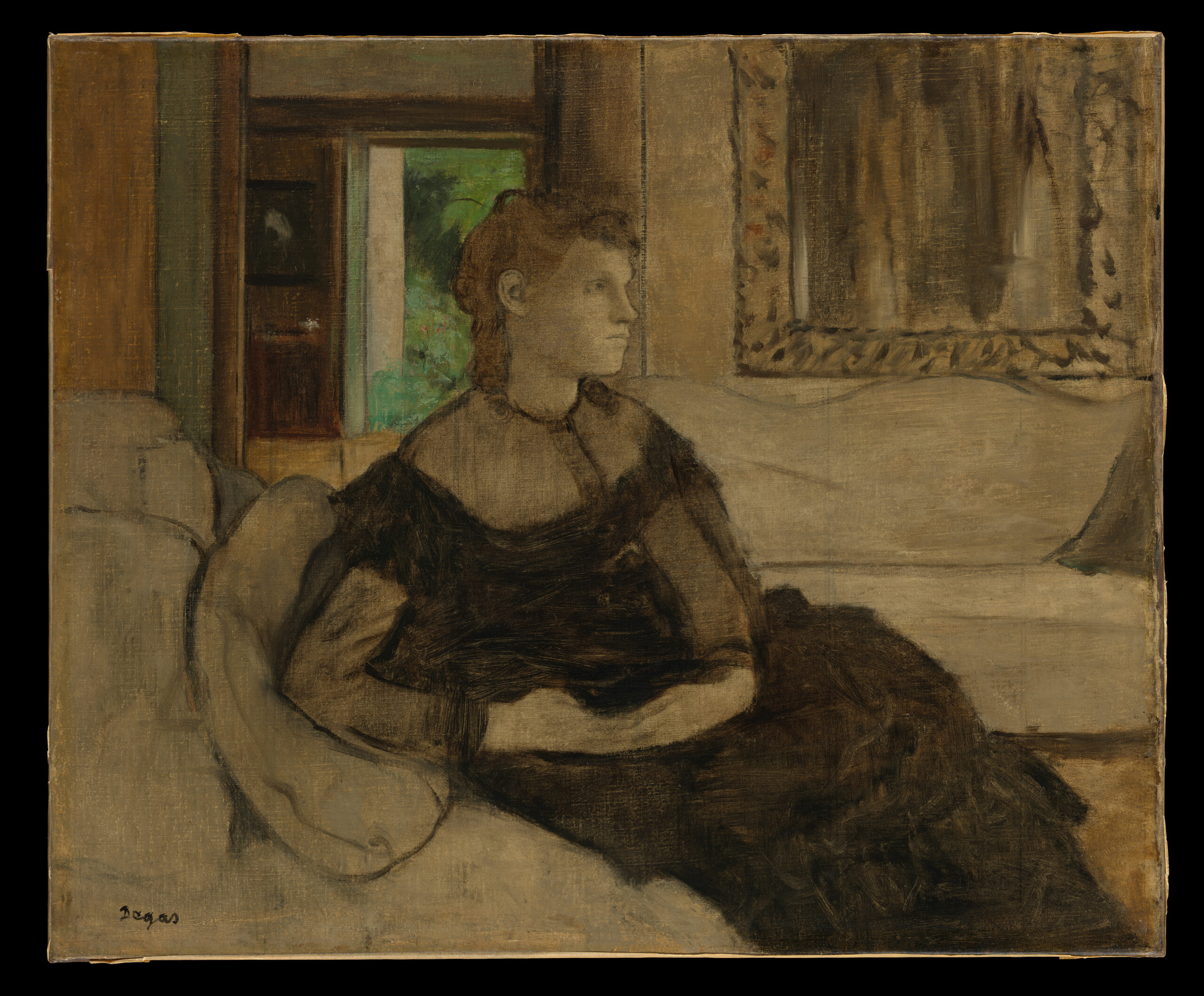 고비야르 부인의 초상 — Edgar Degas